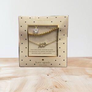 Kate Spade ♠️ NY Things We Love 3 Bracelet Set - NWT